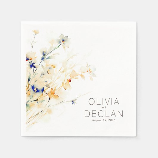 花自然秋イベントエレガント スタンダードカクテルナプキン (正面)