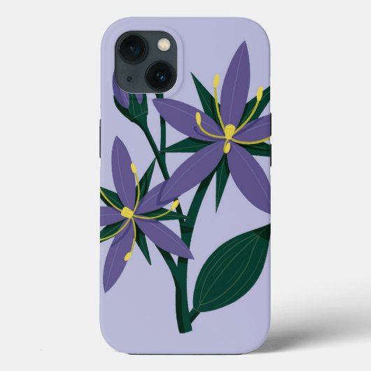 花自然紫色の花春フローラ Case-Mate iPhoneケース (裏面)
