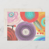 花自然静止生命フローラranunculus ポストカード (正面/裏面)