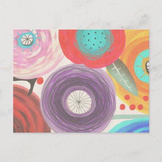 花自然静止生命フローラranunculus ポストカード (正面)