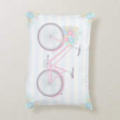 花自転車かわいいパステルコージーピロー アクセントクッション (裏面(縦))