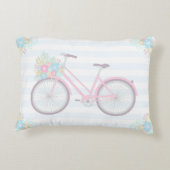 花自転車かわいいパステルコージーピロー アクセントクッション (裏面)