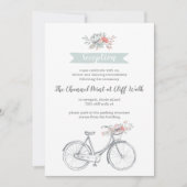 花自転車春庭園の結婚式披露宴 招待状 (正面)