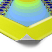 花色の花 ポスター (角)