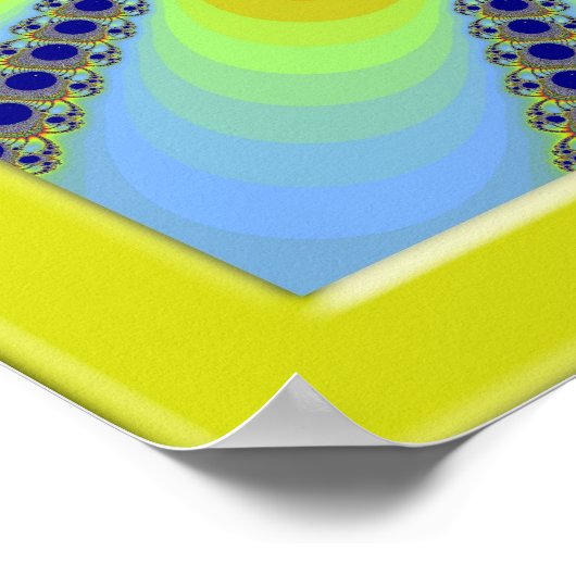 花色の花 ポスター (角)