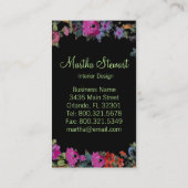 花色及び紙の選択のMarieアントワネット 名刺 (裏面)