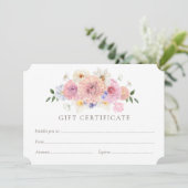 花色彩の鮮やか店ギフト券テンプレート (スタンド正面)