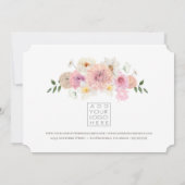 花色彩の鮮やか店ギフト券テンプレート (裏面)