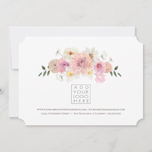 花色彩の鮮やか店ギフト券テンプレート (裏面)