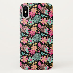 花色彩の鮮やか柄IPHONE Xケースカバー iPhone X ケース