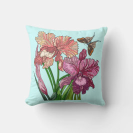花色彩の鮮やか、ハッカに蝶の虹彩 クッション