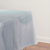 花色抽象芸術モダンフラクタル花と青 テーブルクロス (インサイチュ)