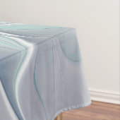 花色抽象芸術モダンフラクタル花と青 テーブルクロス (インサイチュ)