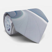 花色抽象芸術モダンフラクタル花と青 ネクタイ (ロール)