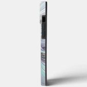 花色抽象芸術モダンフラクタル花と青 Case-Mate iPhoneケース (裏面 / 左)