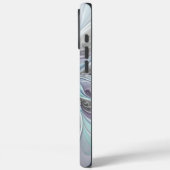 花色抽象芸術モダンフラクタル花と青 Case-Mate iPhoneケース (裏面 / 左)