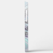 花色抽象芸術モダンフラクタル花と青 Case-Mate iPhoneケース (裏面 / 左)