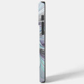 花色抽象芸術モダンフラクタル花と青 Case-Mate iPhoneケース (裏面 / 左)