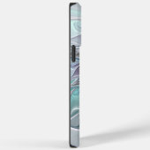 花色抽象芸術モダンフラクタル花と青 Case-Mate iPhoneケース (裏面 / 右)
