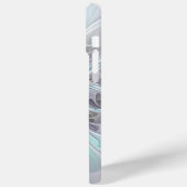 花色抽象芸術モダンフラクタル花と青 Case-Mate iPhoneケース (裏面 / 左)