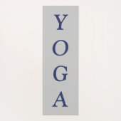 花色抽象芸術モダンフラクタル花青の名前 ヨガマット (裏面)