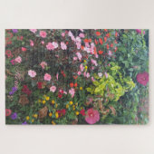 花花の写真カスタム文字難 ジグソーパズル (横)