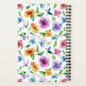 花花の花模様の昇華–95652 ノートブック (裏面)