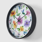 花花の花模様の昇華–95652 壁時計 (傾斜)