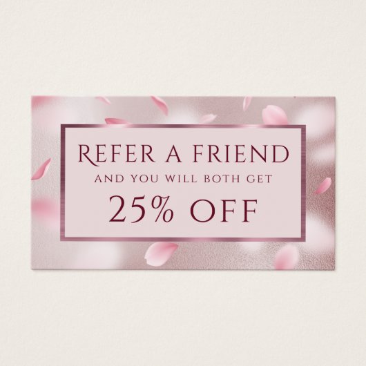 花花びらフェイクフォイル紹介カード (正面)