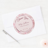 花花びらフェイク箔エレガント ラウンドシール (封筒)