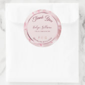 花花びらフェイク箔エレガント ラウンドシール (バッグ)