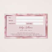 花花びらフェイク箔ギフトカード (裏面)