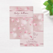 花花びらフェイク箔ジュエリー表示カード (デスク)