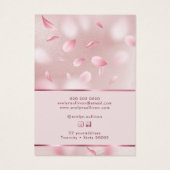 花花びらフェイク箔ジュエリー表示カード (裏面)