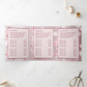 花花びらフェイク箔三折パンフレット 三つ折りカード (内部)