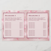 花花びらフェイク箔折りパンフレット (裏面)