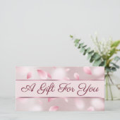 花花びらフェイク箔贈与証 (スタンド正面)