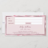 花花びらフェイク箔贈与証 (裏面)