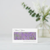 花花エレガント書道QRコード 名刺 (スタンド正面)