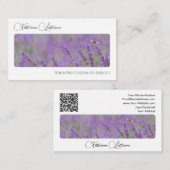 花花エレガント書道QRコード 名刺 (正面/裏面)