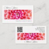 花花エレガント書道QRコード 名刺 (正面/裏面)