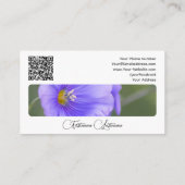 花花エレガント書道QRコード 名刺 (裏面)