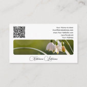 花花エレガント書道QRコード 名刺 (裏面)