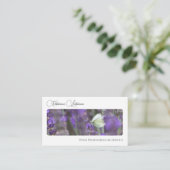 花花エレガント書道QRコード 名刺 (スタンド正面)