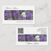 花花エレガント書道QRコード 名刺 (正面/裏面)