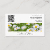 花花エレガント書道QRコード 名刺 (裏面)