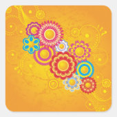 花花シール スクエアシール (正面)