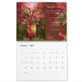 花花ファンシーVases Art Calendar 2014 カレンダー (2月 2027)