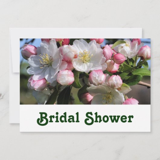 花花ブライダルウェディングシャワー招待状 招待状 (正面)