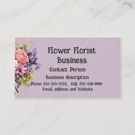 花花屋 名刺 (正面)